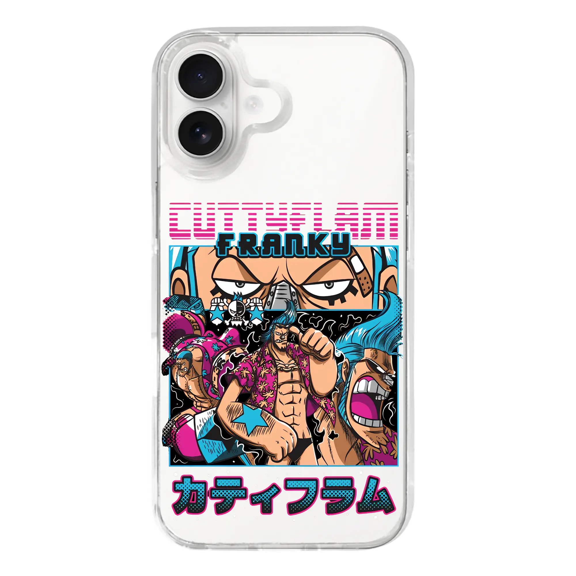 ワンピース グッズ フランキー - iPhone 17シリーズ 透明スマホケース – 薄型・耐衝撃・精密フィット保護カバー